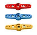 SEC servo páka přímá D30mm ALU - V1 JR ZLATÝ elox - 2050010-98